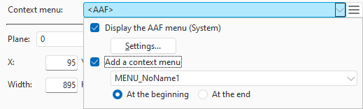 Context menu of TimeLine controls - PC SOFT - Online documentation