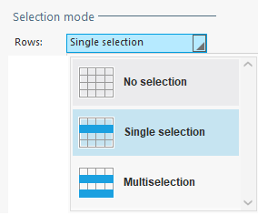Selection mode