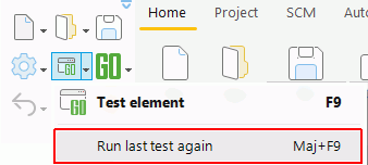 Re-running the last test
