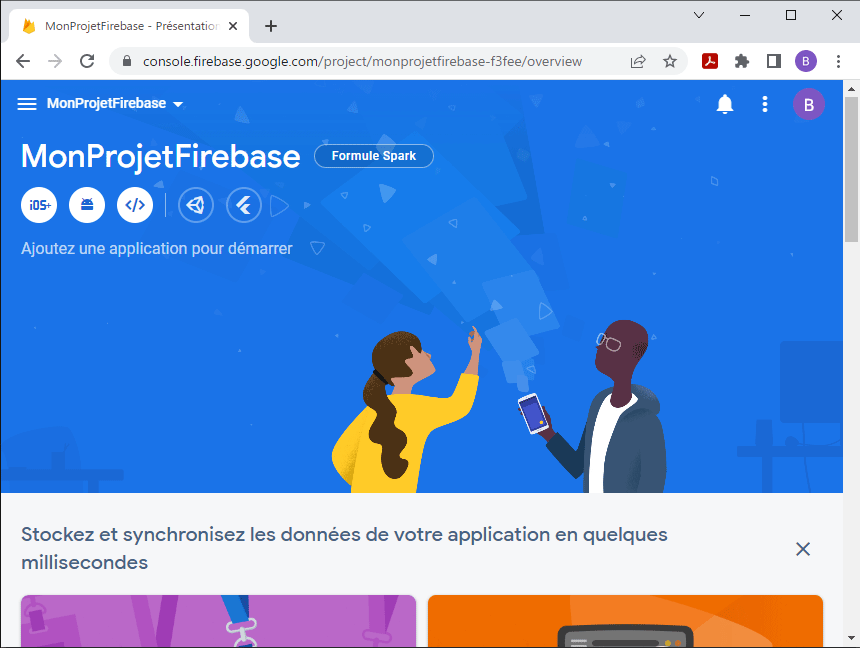 Add Firebase to the application