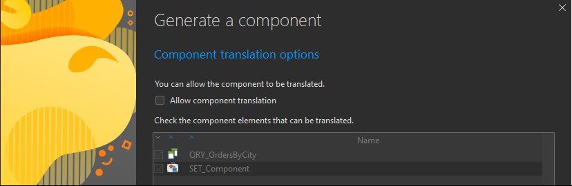 Generate a component - Component translation options