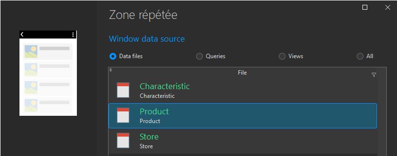 Selecting the data file