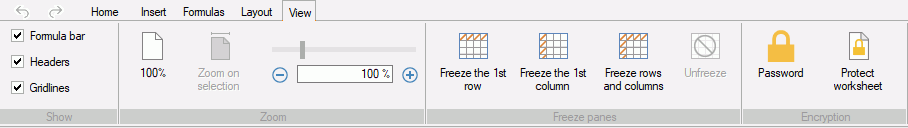 Spreadsheet Using The Ribbon Pc Soft On Line Documentation