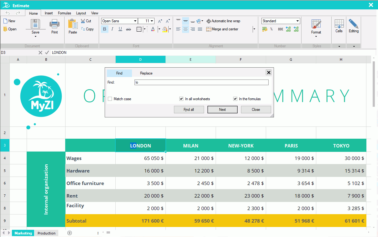 Spreadsheet Using The Ribbon Pc Soft On Line Documentation