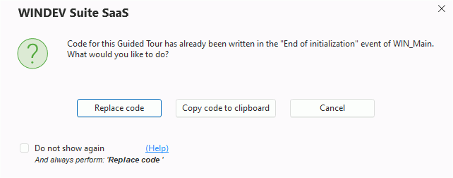 Tour Guide Program Window Guided Tour - PC SOFT - Online documentation