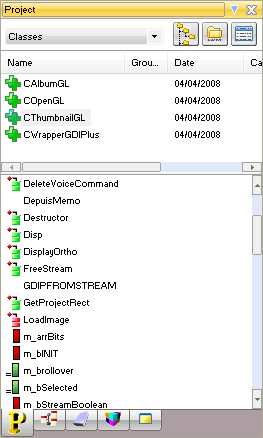 Project explorer, 