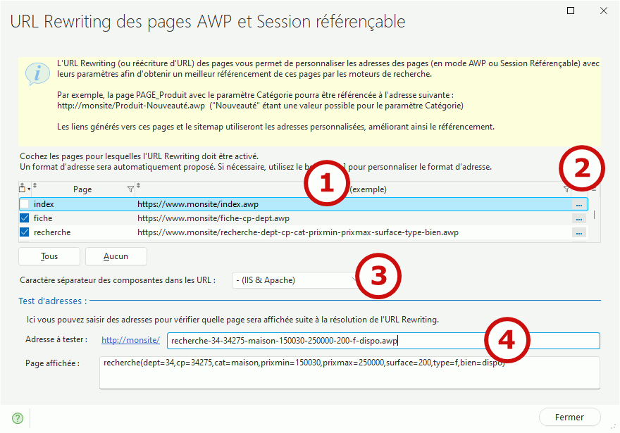 URL Rewriting PC SOFT Online documentation