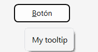Tooltip from skin template